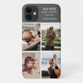 Capa Para iPhone 11 Modo de Pai Personalizar Colagem de Fotos Moderna
