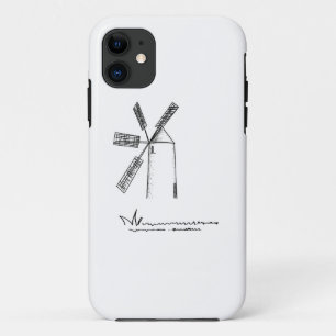 Capa Para iPhone 11 moinho em fundo branco