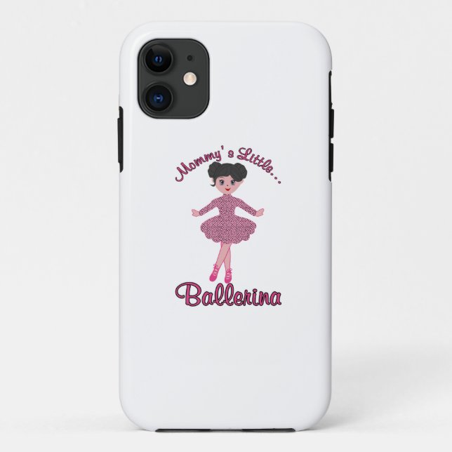 Capa Para iPhone 11 Mommys Little Ballerina (Verso)