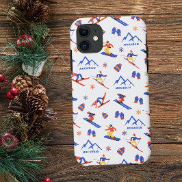 Capa Para iPhone 11 Monarch Mountain Colorado Ski Snowboard Pattern