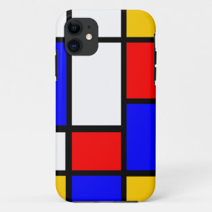 Capa Para iPhone 11 Mondrian clássico