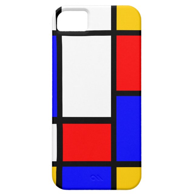 Capa Para iPhone 11 Mondrian clássico (Traseira)