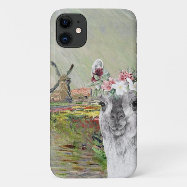 Capa Para iPhone 11 Monet Champ Tulipes e Lama Rico (Verso)