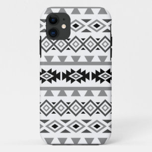 Capa Para iPhone 11 Monochrome estilizado asteca do teste padrão II d