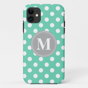 Capa Para iPhone 11 Monograma de Cinzas de Casa Branca