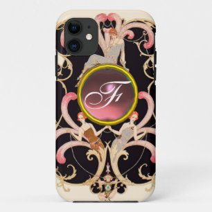 CAPA PARA iPhone 11 MONOGRAMA DE GEMSTONE GEMSTONE DE FASHION BEAUTY