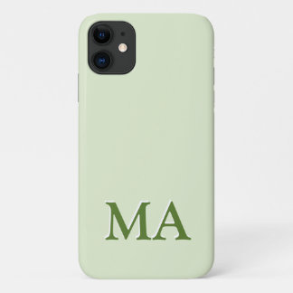 Capa Para iPhone 11 Monograma de iPhone Minimalista Moderna