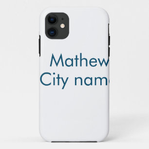 Capa Para iPhone 11 monograma de letra inicial simples adicione seu no