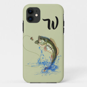 Capa Para iPhone 11 Monograma De Peixes De Boca Grande
