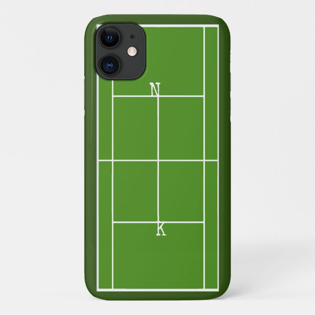Capa Para iPhone 11 Monograma de Tênis (Verso)