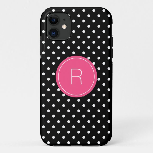 Capa Para iPhone 11 Monograma do Bolinhas (Verso)
