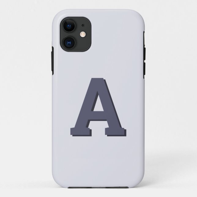 Capa Para iPhone 11 Monograma inicial (Verso)