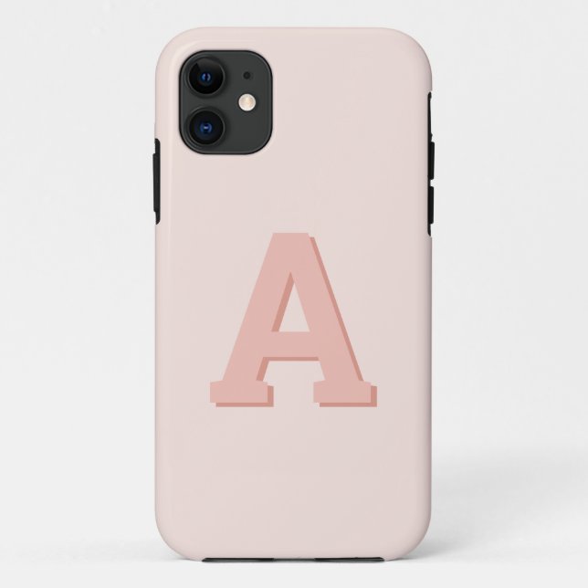 Capa Para iPhone 11 Monograma inicial (Verso)