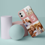 Capa Para iPhone 11 Monograma inicial preto de colagem de fotos modern<br><div class="desc">Design de monograma inicial preto de colagem de fotos moderna. Um design multidesign de fotos moderno. Altere a cor para personalizar. Parte de uma coleção.</div>