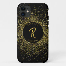 Monograma Menino Dourado e Negro