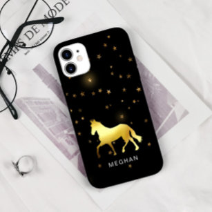 Capa Para iPhone 11 Monograma Personalizado Equestre Estrelas de Caval