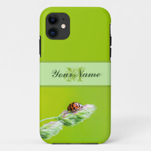 Capa Para iPhone 11 Monograma personalizável Boa sorte, pequena joani