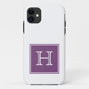 Capa Para iPhone 11 Monograma Púrpura