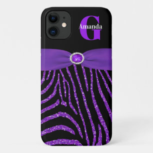 Capa Para iPhone 11 Monograma Roxo - Leitura Zebra iPhone 11