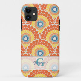 Capa Para iPhone 11 Monogramas Art Deco Aegean Summer Radiant Mandala
