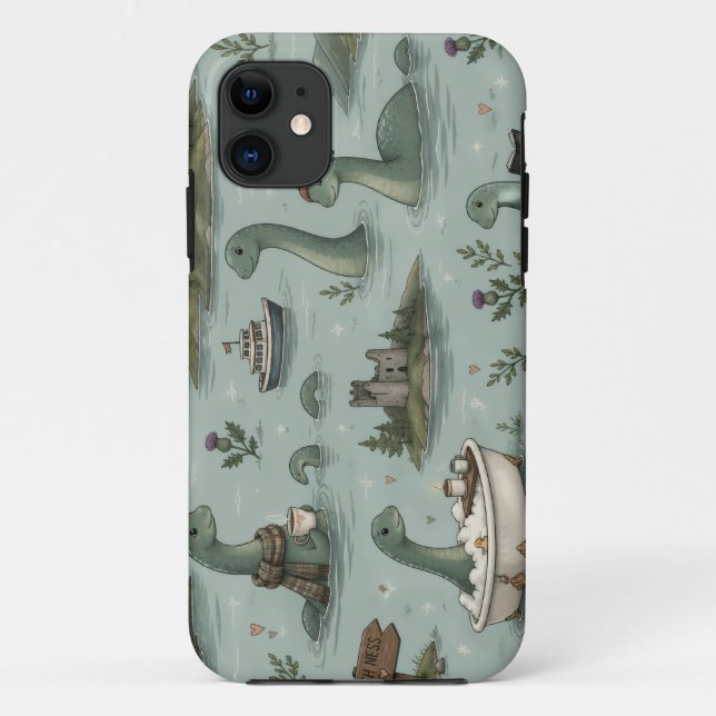 Capa Para iPhone 11 Monstro do Lago Ness  (Verso)