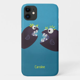 Capa Para iPhone 11 Monstros Engraçados Falando Nome De Crianças