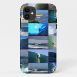 Capa Para iPhone 11 Montagem de ondas de surfe