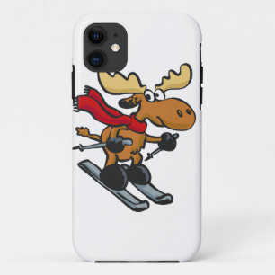 Capa Para iPhone 11 Moose está patinando no inverno escolher cor de