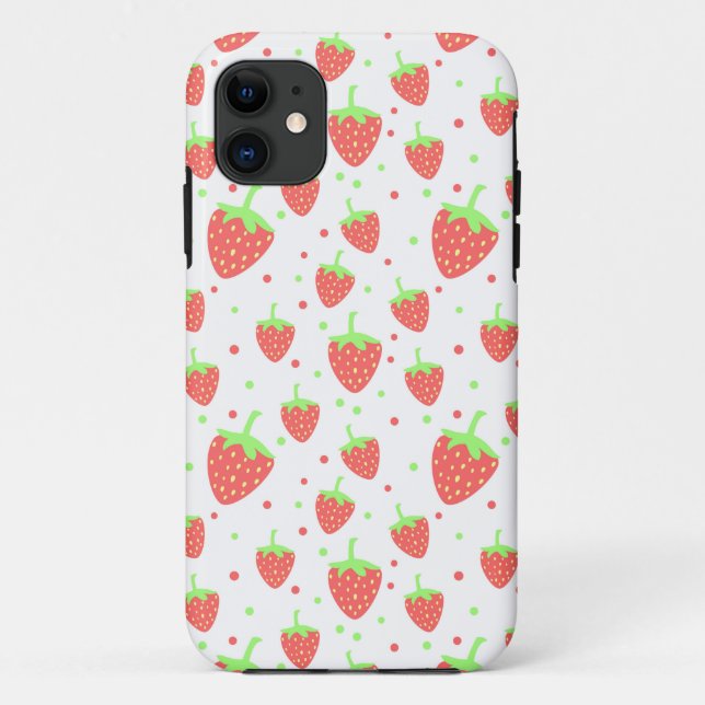 Capa Para iPhone 11 Morangos (Verso)