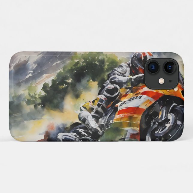 Capa Para iPhone 11 Moto-moto que corria uma montanha acima (Verso (horizontal))