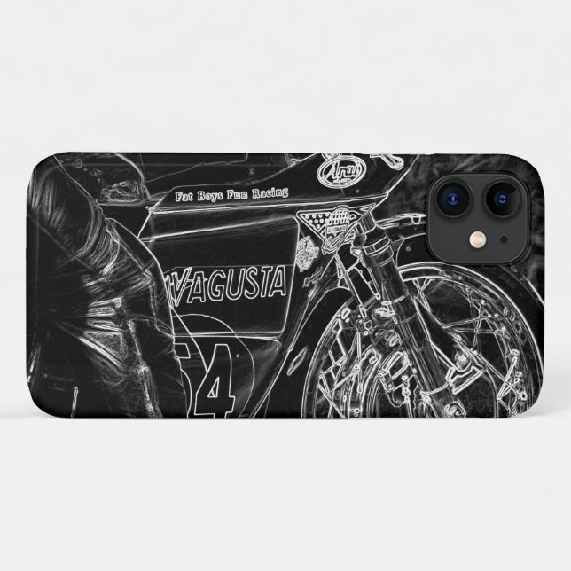 Capa Para iPhone 11 Motocicleta 1 iphcna (Verso (horizontal))