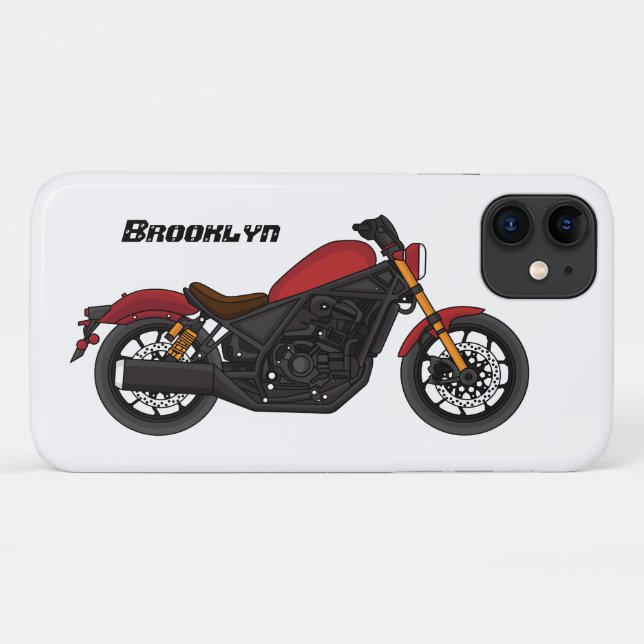 Capa Para iPhone 11 motocicleta legal (Verso (horizontal))