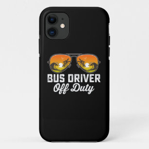 Capa Para iPhone 11 Motorista de Ônibus Fora de Serviço Óculos de Sol 