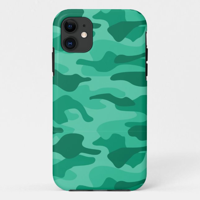 Capa Para iPhone 11 Mountain Meadow Monocolor Camuflagem (Verso)