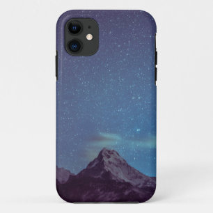 Capa Para iPhone 11 Mountain Starry Silhouette