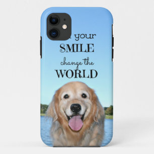Capa Para iPhone 11 Mudança do golden retriever o mundo