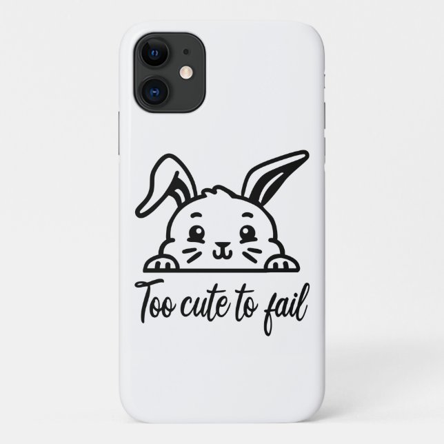 Capa Para iPhone 11 Muito fofo para falhar (Verso)