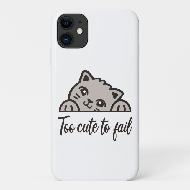 Capa Para iPhone 11 Muito fofo para falhar (Verso)
