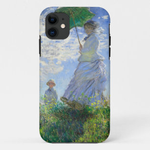 Capa Para iPhone 11 Mulher com um Guarda-Sol, Madame Monet e Seu Filho