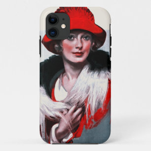 Capa Para iPhone 11 Mulher em Red Hat