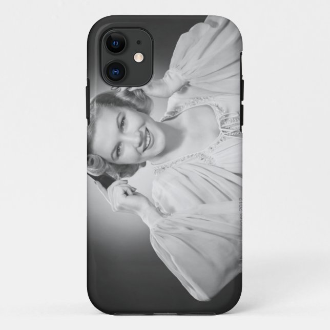 Capa Para iPhone 11 Mulher no vestido 2 (Verso)