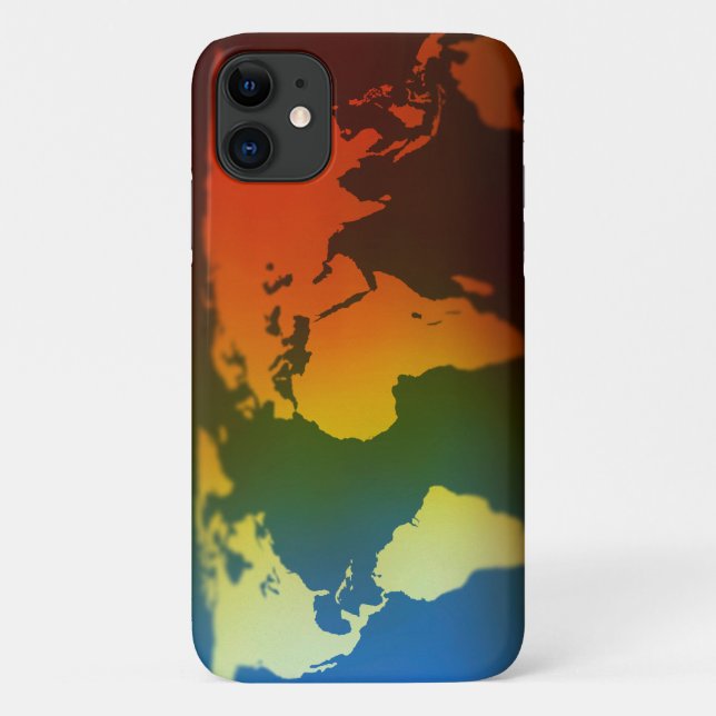Capa Para iPhone 11 Mundo do Dia e da Noite (Verso)