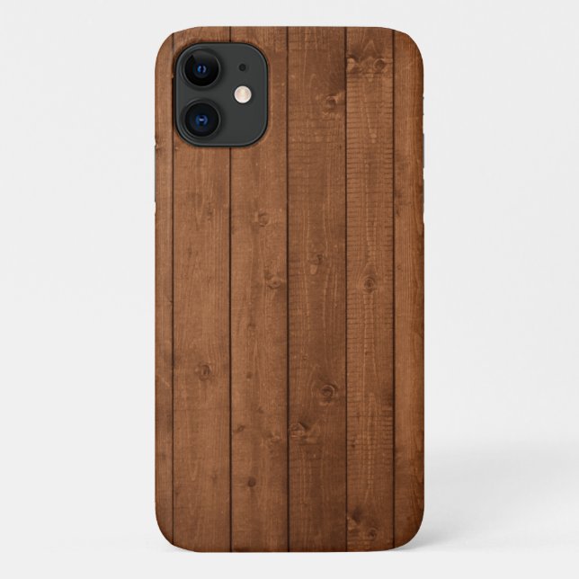 Capa Para iPhone 11 Muro De Barn, Madeira, Conselhos De Madeira, Aviõe (Verso)