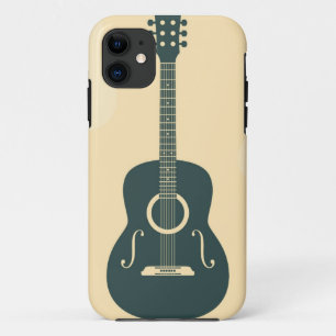 Capa Para iPhone 11 Música acústica de guitarra retrógrada