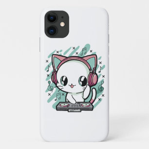 Capa Para iPhone 11 música de gato
