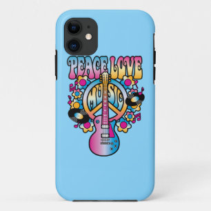 Capa Para iPhone 11 Música do amor da paz
