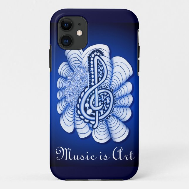 Capa Para iPhone 11 Música é Arte (Verso)