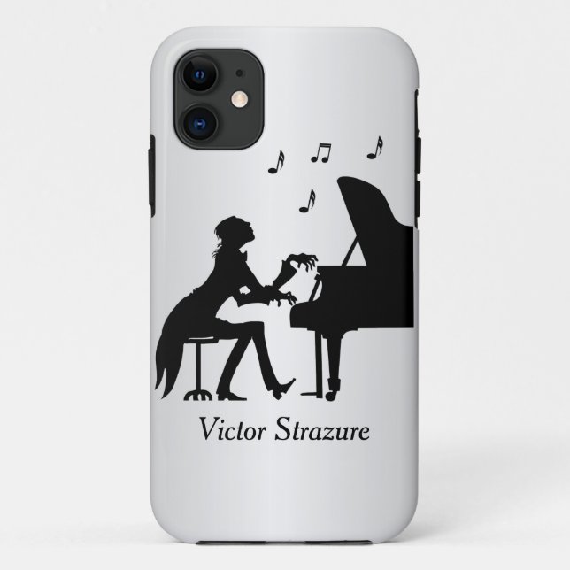 Capa Para iPhone 11 Música Pessoal do Concert Pianist (Verso)