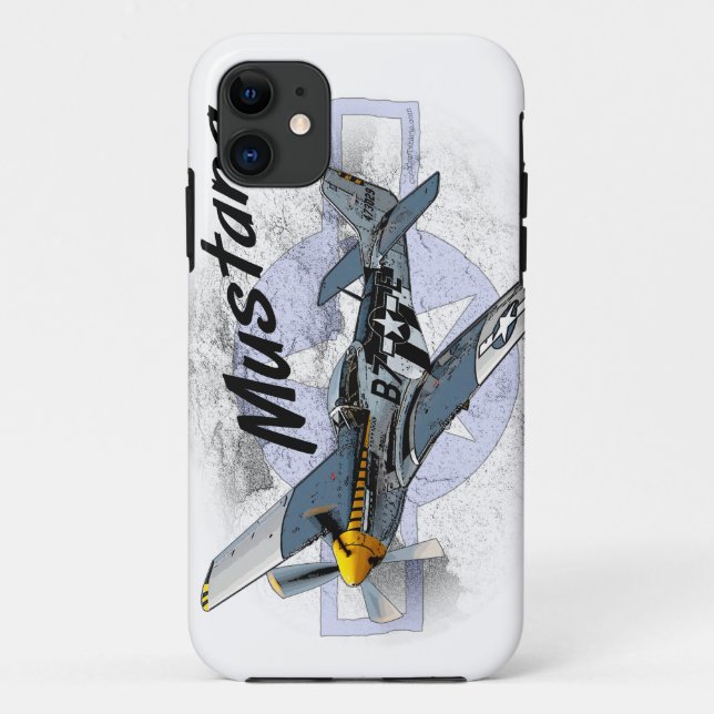 Capa Para iPhone 11 Mustang P51 (Verso)