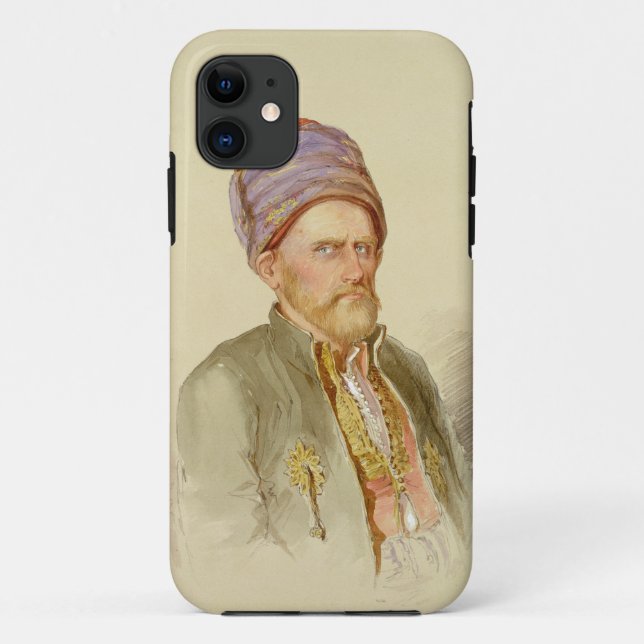 Capa Para iPhone 11 Mustapha - muçulmano de Batum, c.1852 (Verso)